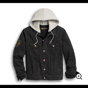 Harley-Davidson Skull Flag Denim Jacket